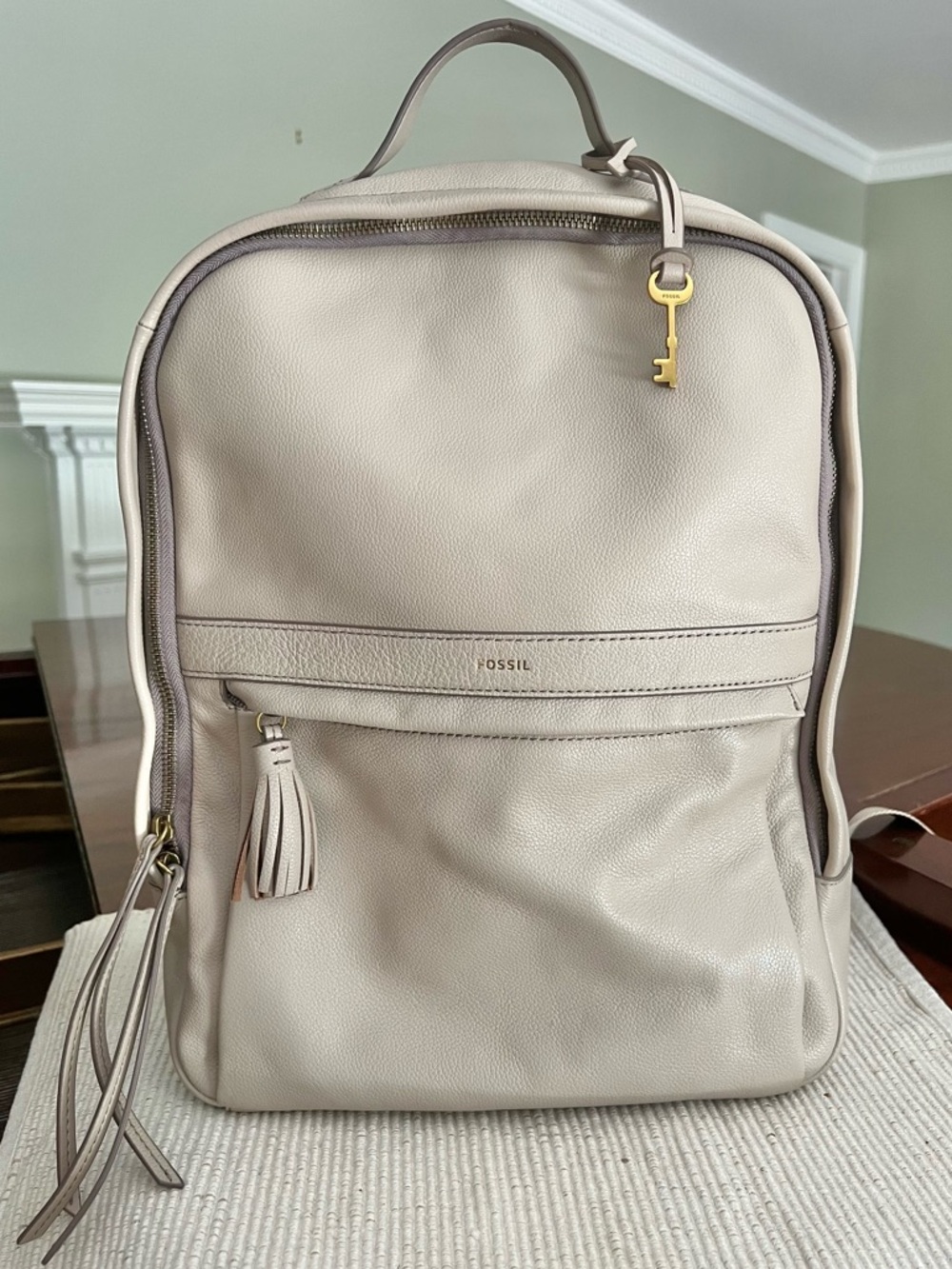 Fossil Sherri Eco Leather Backpack in Greystone